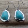 Turquoise Stone Earrings - Image 3