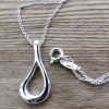 Sterling Silver Waterdrop Necklace - Image 2