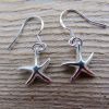 Sterling Silver Starfish Drop Earrings