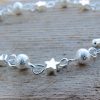 Sterling Silver Star and Moon Bracelet - Image 2