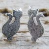 Cat Stud Earrings - Image 2