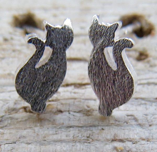 Cat Stud Earrings