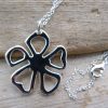 Sterling Silver Clover Necklace