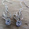 Sterling Silver Crystal Twist Earrings - Image 4