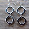 Sterling Silver Double Drop Earrings - Image 3