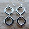 Sterling Silver Double Drop Earrings