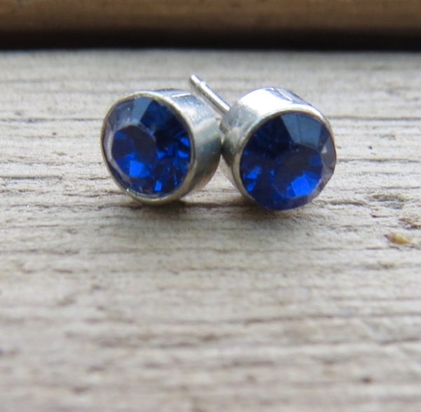 Blue Crystal Studs