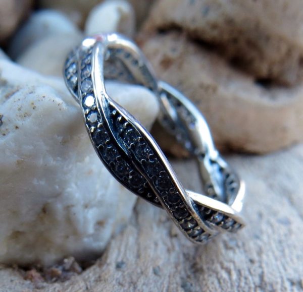 Braid Crystal Ring - Size N (7) - Image 2