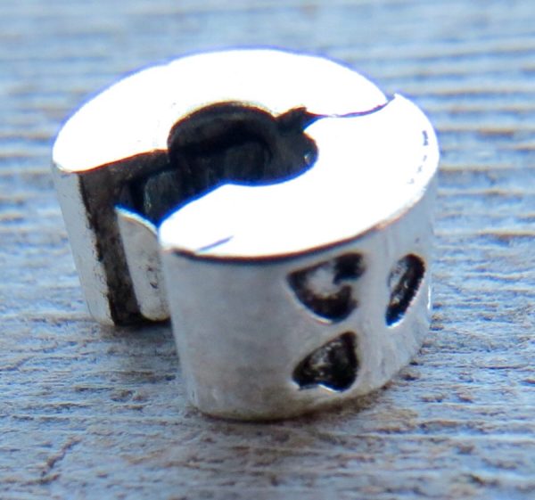 Mini Heart Stopper Bead Charm - Image 2