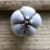 White Flower Stopper Charm