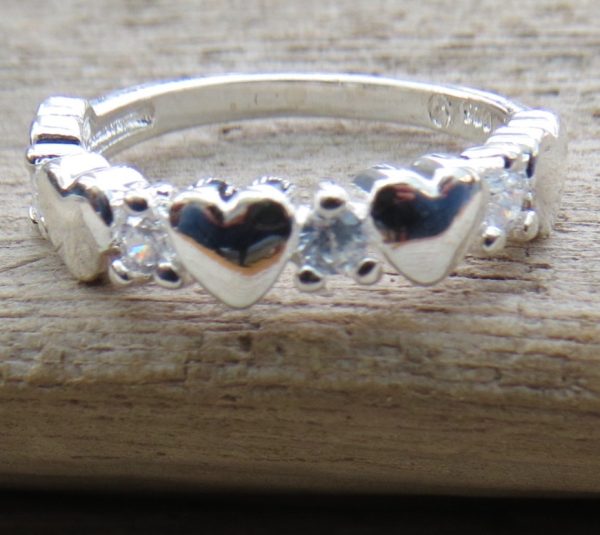 Heart and Crystal Band - Size N (7)