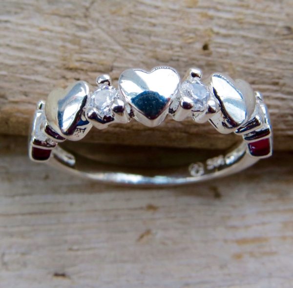 Heart and Crystal Band - Size N (7) - Image 2