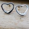Sterling Silver Heart Stud Earrings - Image 3