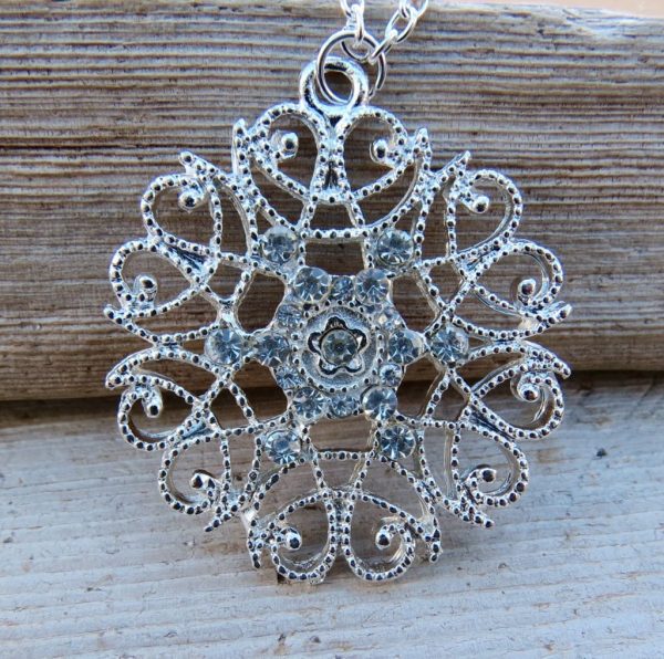 Bohemian Crystal Pattern Pendant - Image 2