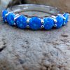 Blue Fire Opal Seven Stone Ring - Size P (8) - Image 3