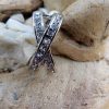 Crystal Criss Cross Ring - Size L (6) - Image 2