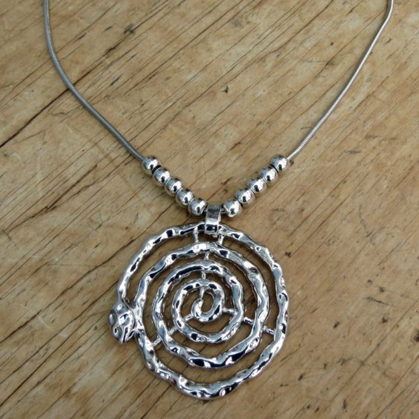 Chunky Coiled Snake Necklace