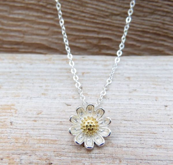 Sterling Silver Sunflower Necklace