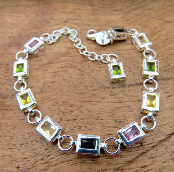 Multi Colour Stone Bracelet - Image 2