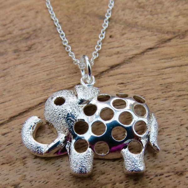 Sterling Silver Elephant Necklace - Image 2