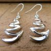 Sterling Silver Zigzag Drop Earrings