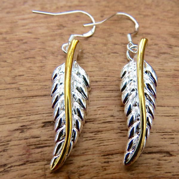 Feather Drop Earrings