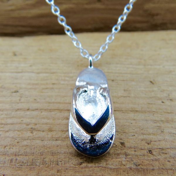 Sterling Silver Flip Flop Necklace - Image 2